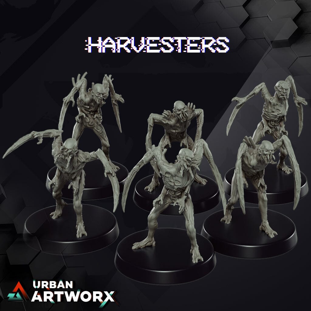 Tabletop Miniaturen - Skullforge Studios - Necroid Harvesters (6) Skullforge Studios 