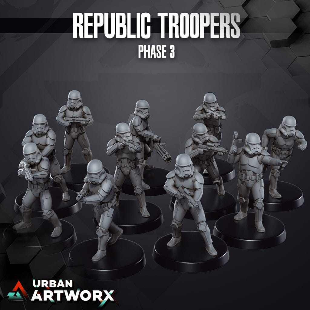 Tabletop Miniaturen - Skullforge Studios - Phase 3 Republic Troopers (11) Skullforge Studios 
