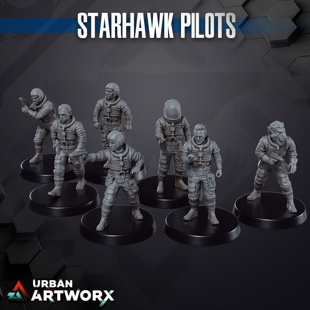 Tabletop Miniaturen - Skullforge Studios - Pilots (7) Skullforge Studios 