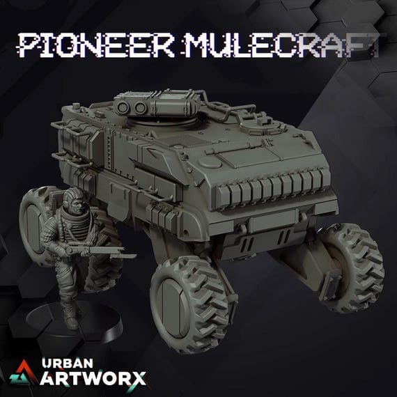 Tabletop Miniaturen - Skullforge Studios - Pioneer Mulecraft (1) Skullforge Studios 