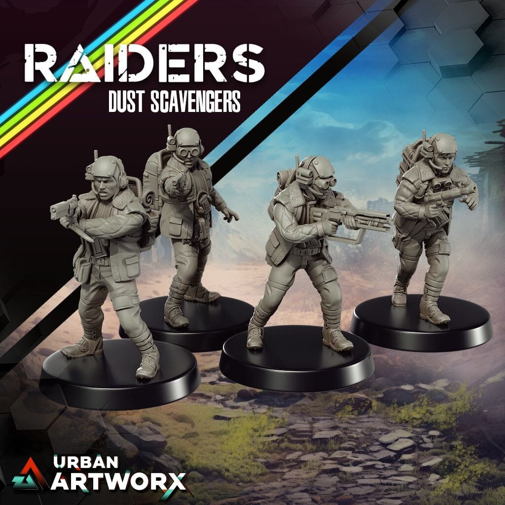 Tabletop Miniaturen - Skullforge Studios - Raiders: Dust Scavengers (4) Skullforge Studios 