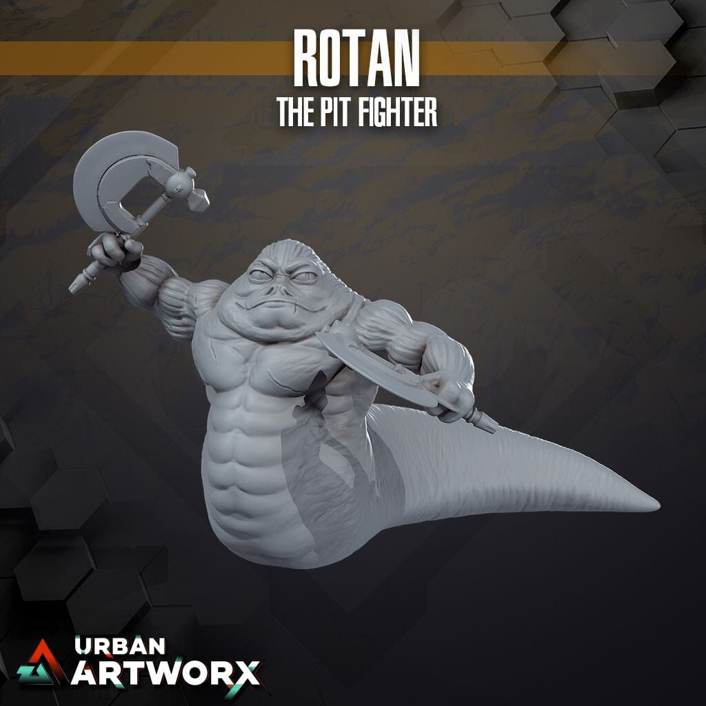Tabletop Miniaturen - Skullforge Studios - Rotan The Pit Fighter (1) Skullforge Studios 
