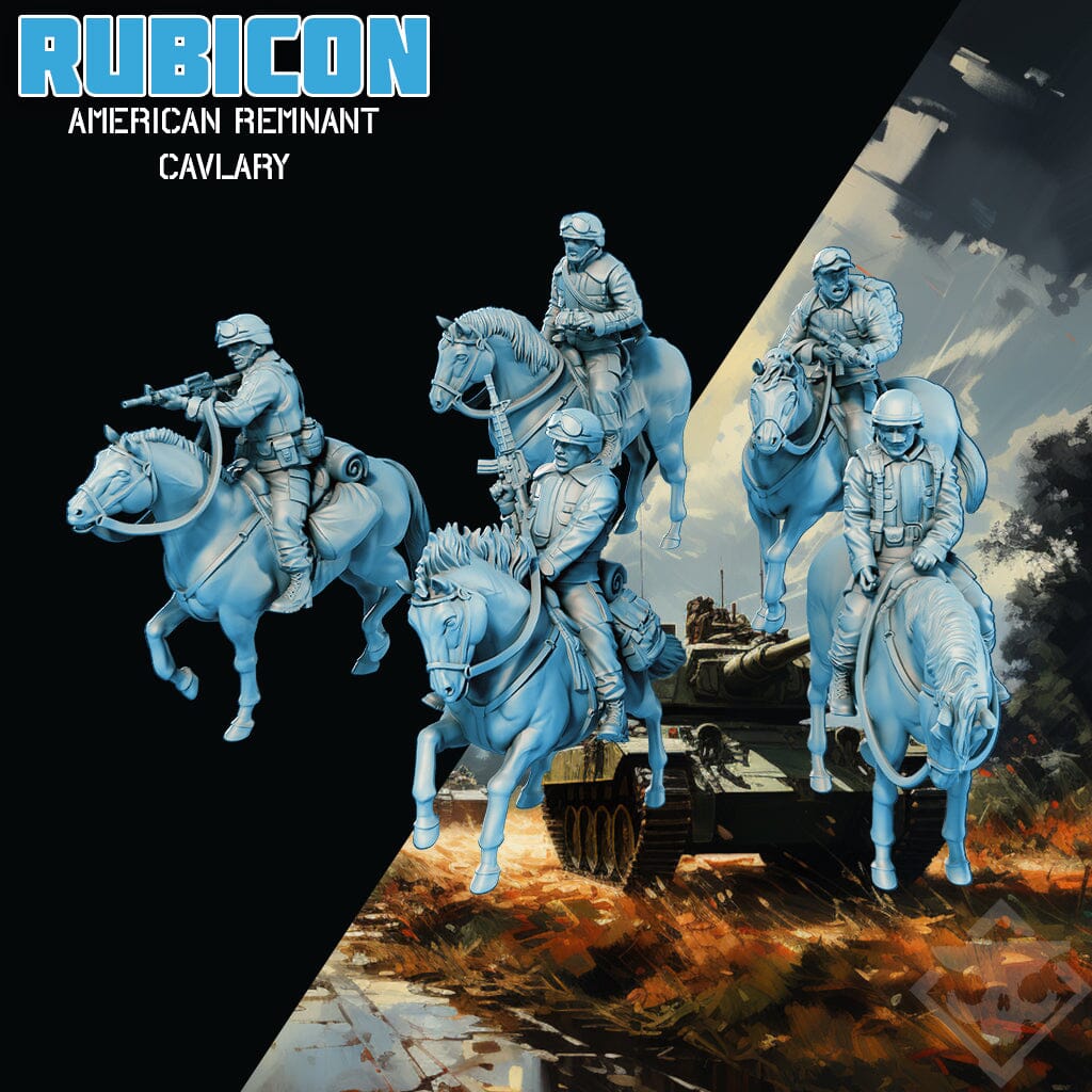 Tabletop Miniaturen - Skullforge Studios - Rubicon American Remnant Cavalry (5) Skullforge Studios 