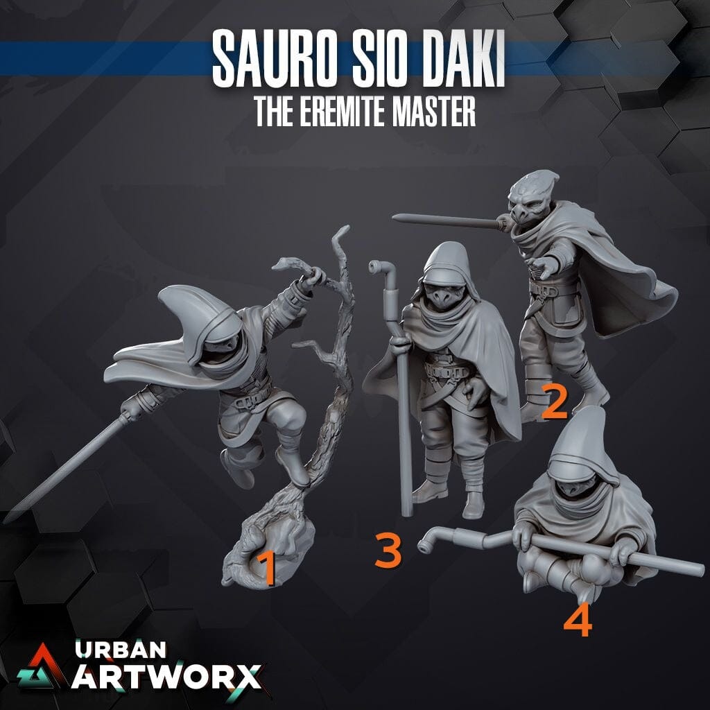 Tabletop Miniaturen - Skullforge Studios - Sauro Sio Daki The Eremite Master (4) Skullforge Studios 