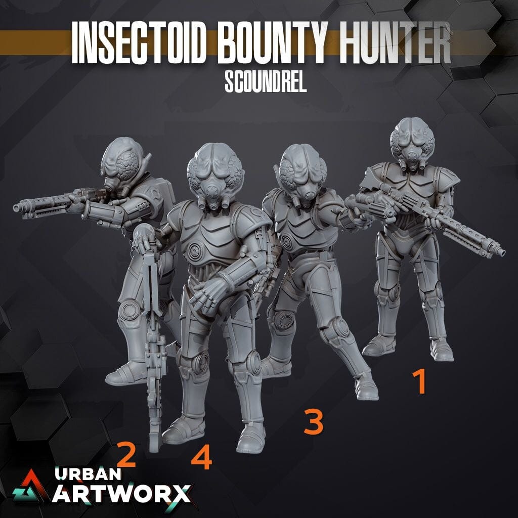 Tabletop Miniaturen - Skullforge Studios - Scoundrel Insectoid Bounty Hunter (4) Skullforge Studios 