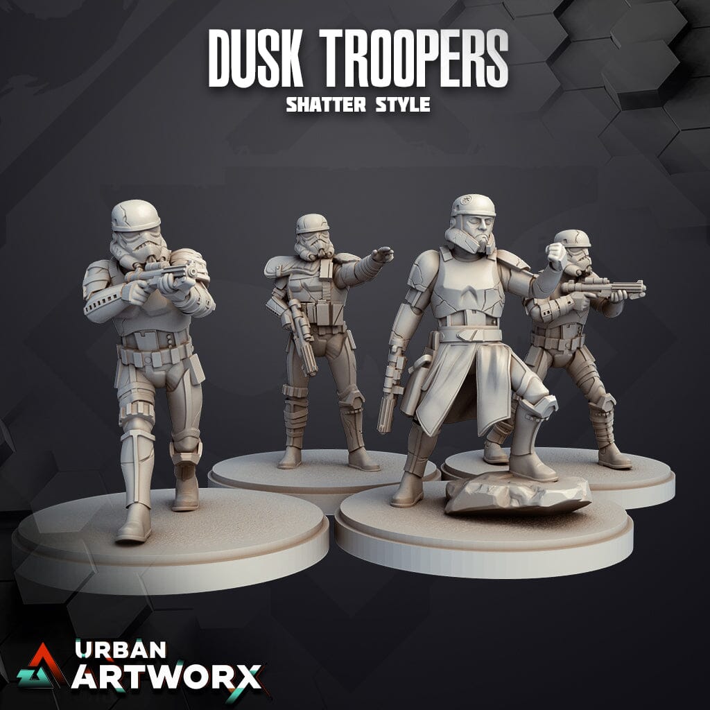 Tabletop Miniaturen - Skullforge Studios - Shattered Dusk Troopers - Shatterpoint (4) Skullforge Studios 