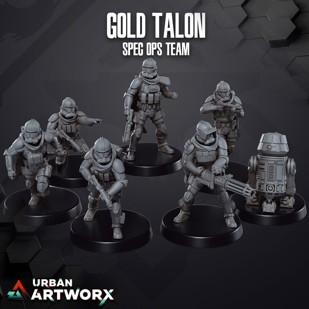 Tabletop Miniaturen - Skullforge Studios - Spec Ops Team: Gold Talon (7) Skullforge Studios 