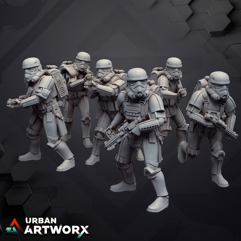 Tabletop Miniaturen - Skullforge Studios - Tactical Armored Troopers (May Crossover) (6) Skullforge Studios 