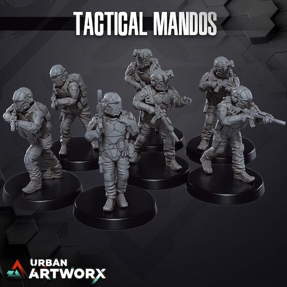 Tabletop Miniaturen - Skullforge Studios - Tactical Mandos (7) Skullforge Studios 