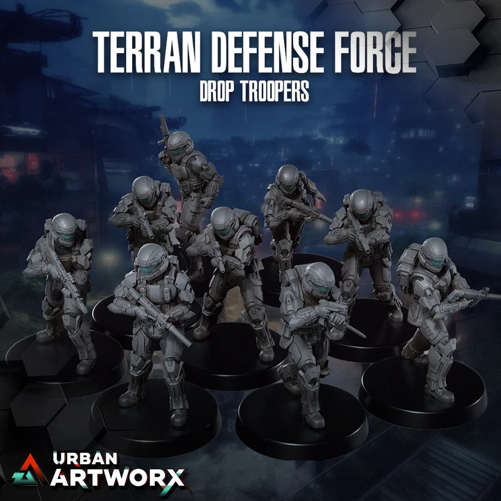 Tabletop Miniaturen - Skullforge Studios - Terrain Defense Force Drop Troopers (9) Skullforge Studios 