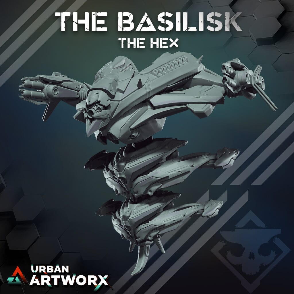 Tabletop Miniaturen - Skullforge Studios - The HEX: Bundle Apex Horizons & Wardens (9+3) Skullforge Studios Basilisk (1) 