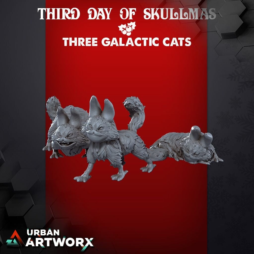 Tabletop Miniaturen - Skullforge Studios - Three Galactic Cats (3) Skullforge Studios 