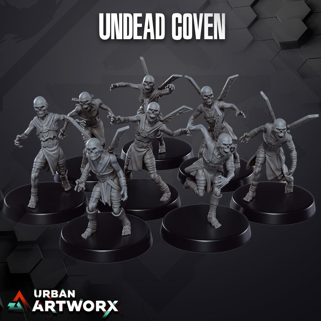 Tabletop Miniaturen - Skullforge Studios - Undead Coven Devotees (8) Skullforge Studios 