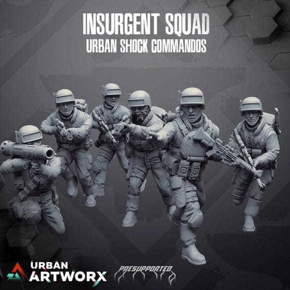 Tabletop Miniaturen - Skullforge Studios - Urban Shock Commands (6) Skullforge Studios 