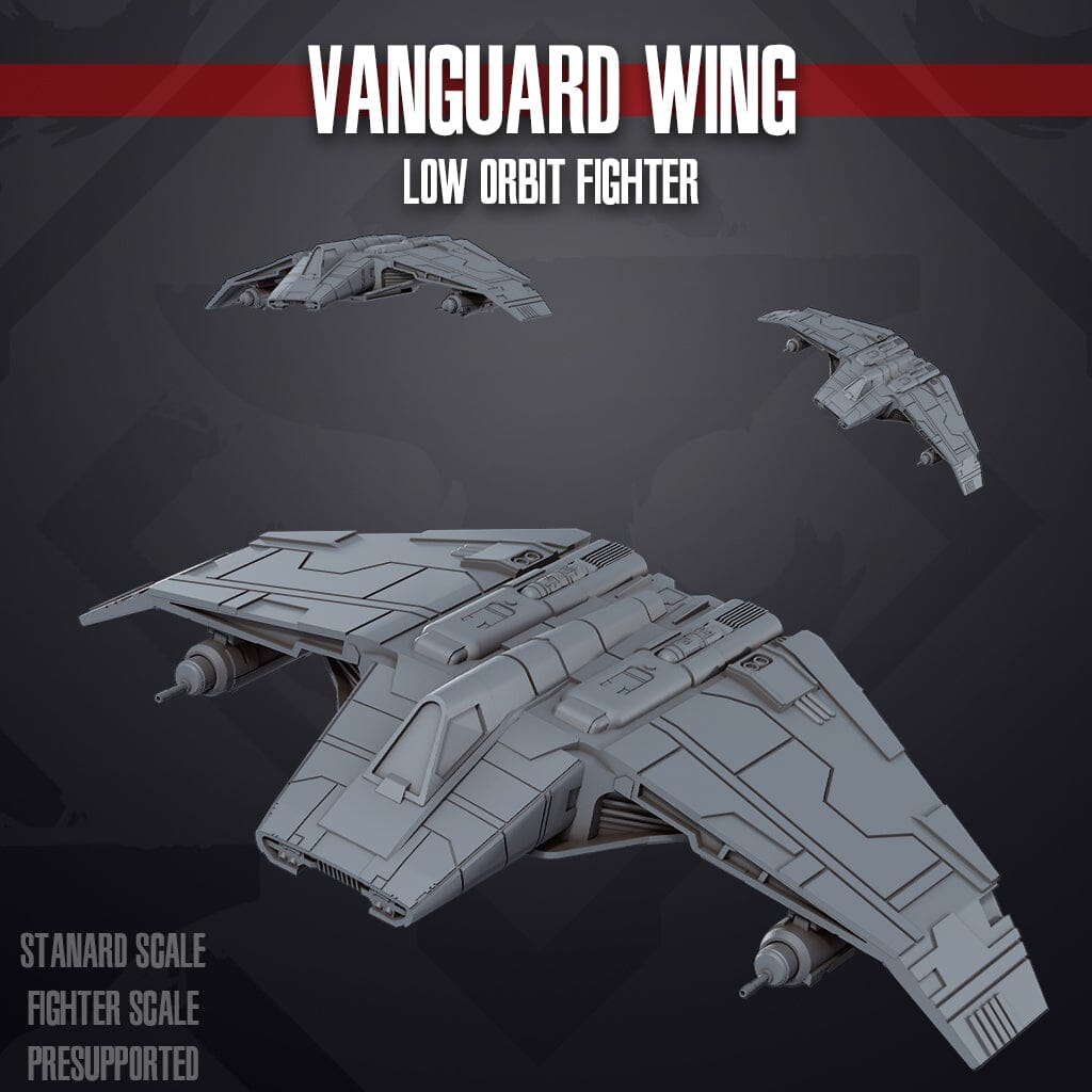 Tabletop Miniaturen - Skullforge Studios - Vanguard Wing Fighter (1) Skullforge Studios 