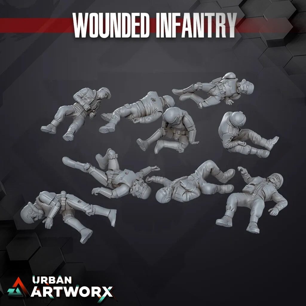 Tabletop Miniaturen - Skullforge Studios - Wounded Infantry (9) Skullforge Studios 