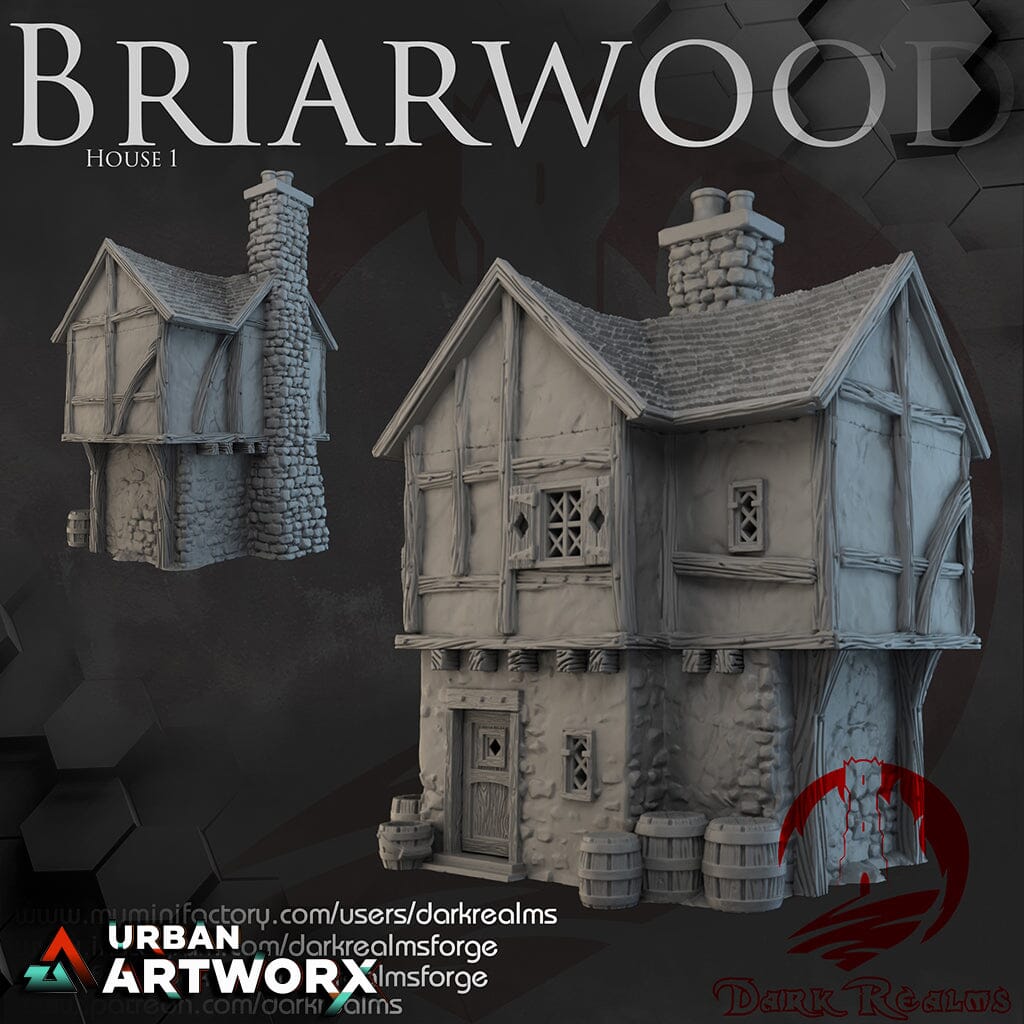 Tabletopgelände - Dark Realms - Briarwood - House 1 Dark Realms 