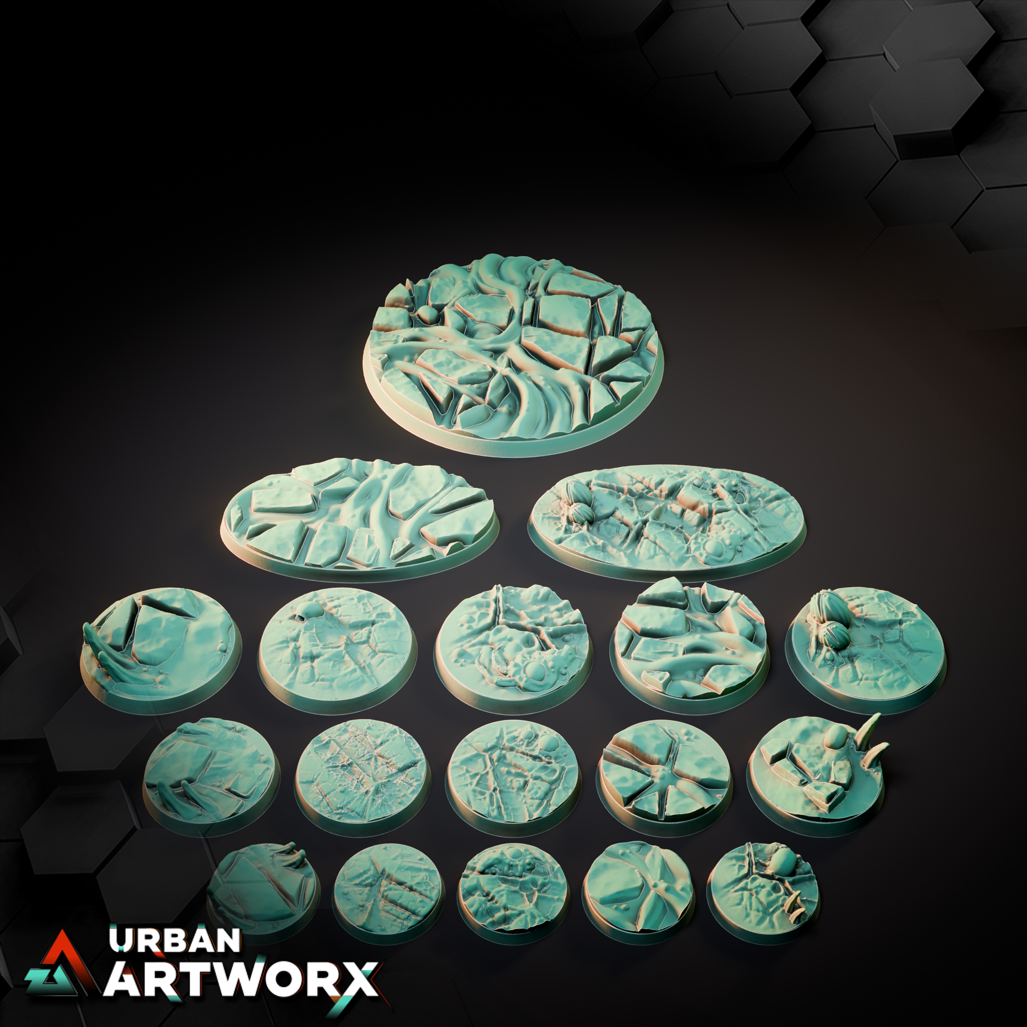 Tabletop Bases - Sacrusmundus - The Daemonic Vortex Bases | Gruppenbild