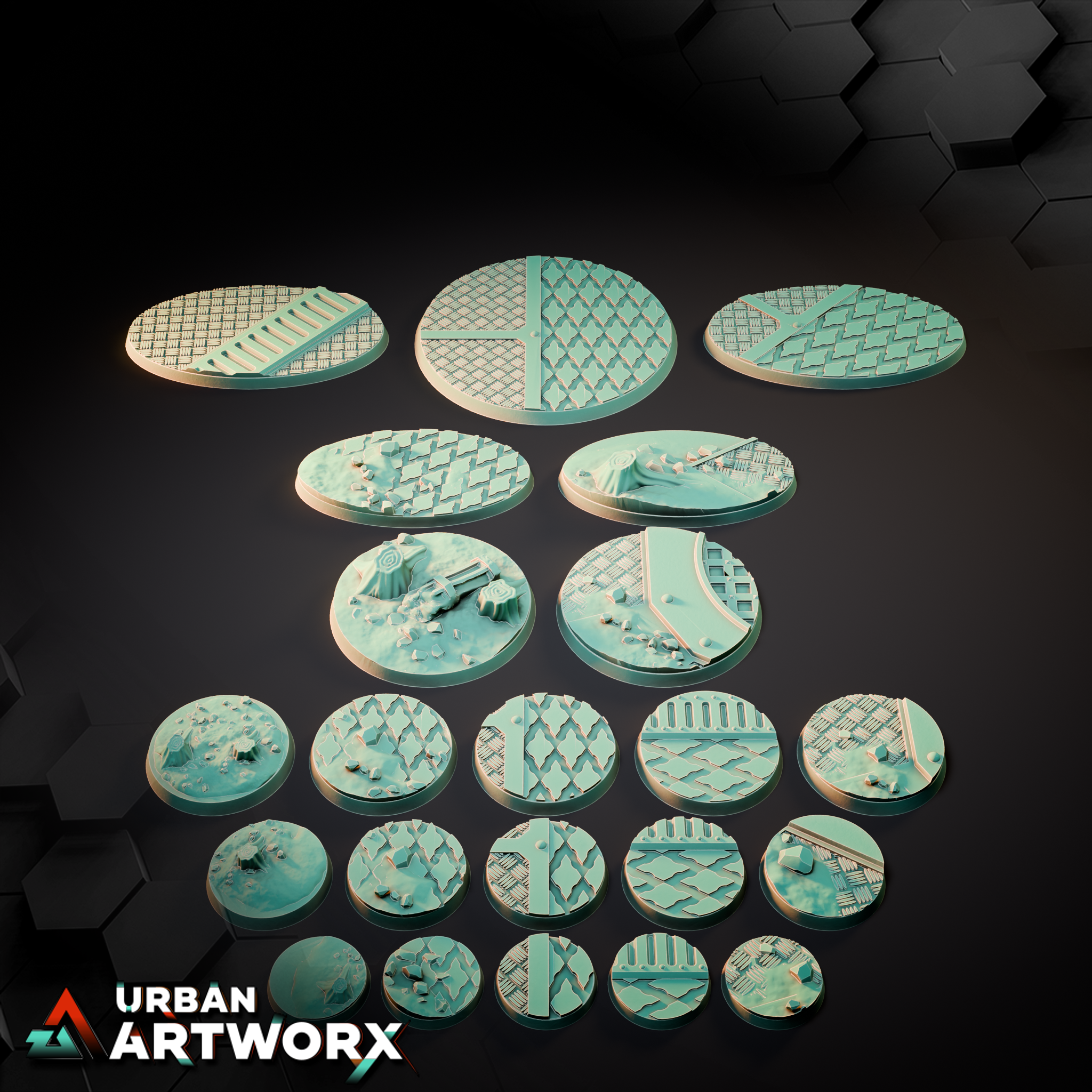 Tabletop Bases - Sacrusmundus - Thesalon Savage World Fortress Bases | Gruppenbild