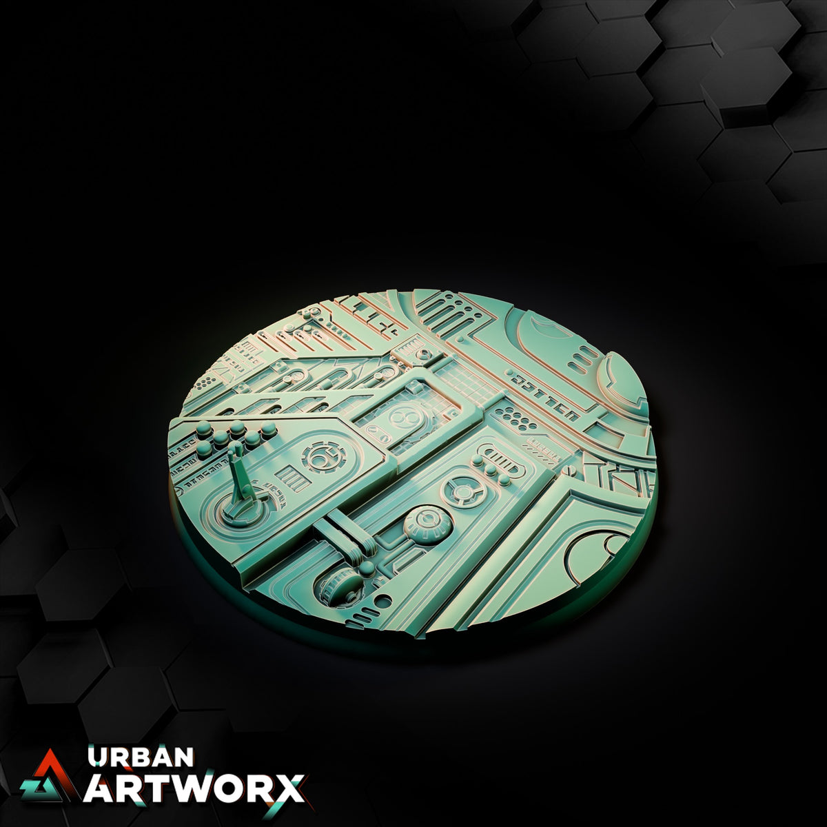Xeno City Bases – Round 100mm