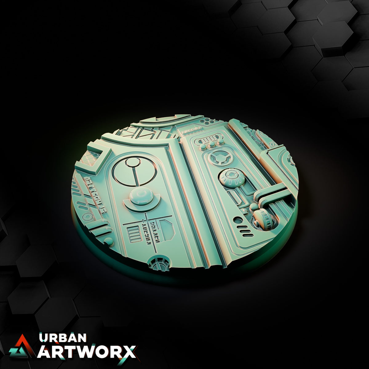 Xeno City Bases – Round 80mm