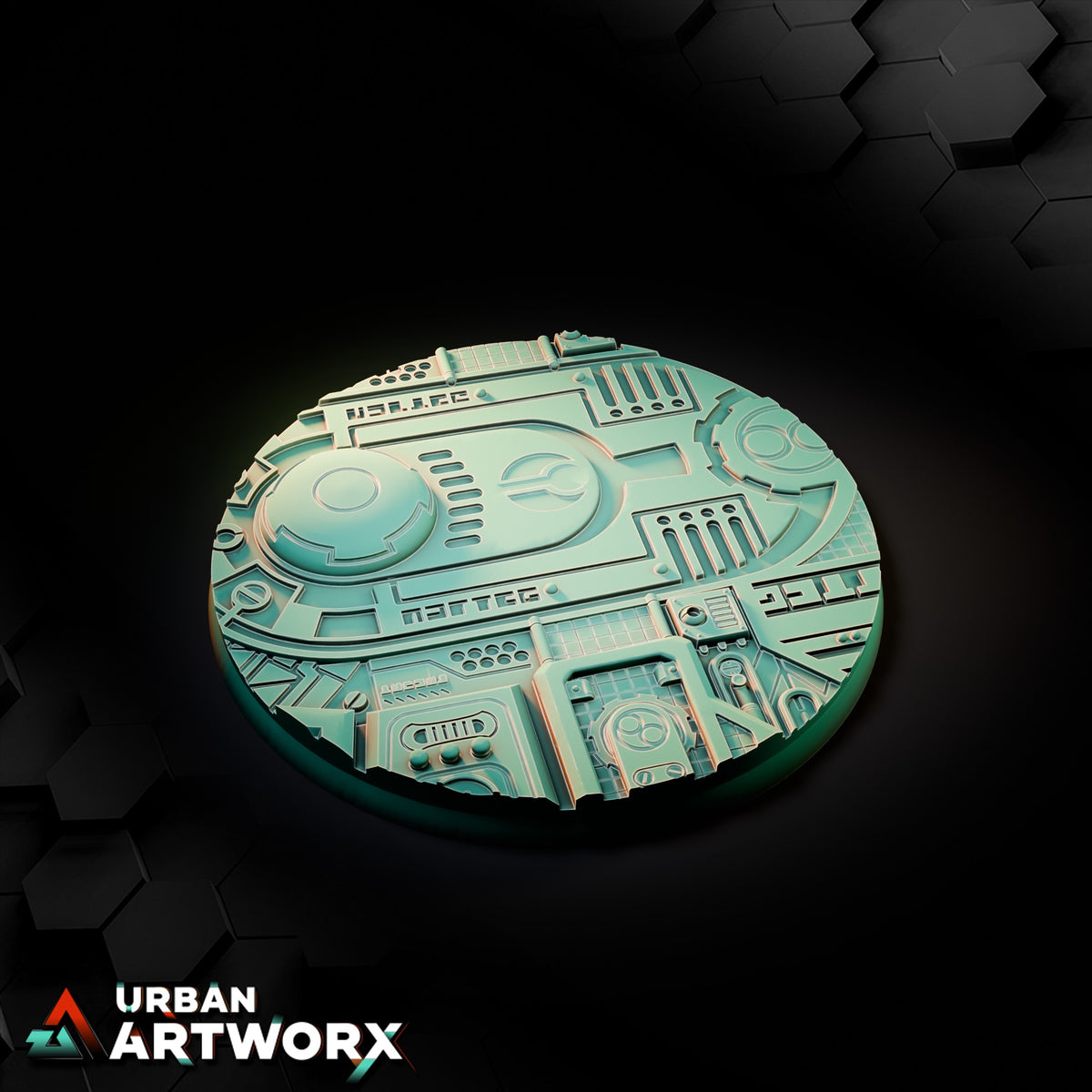 Xeno City Bases – Round 90mm