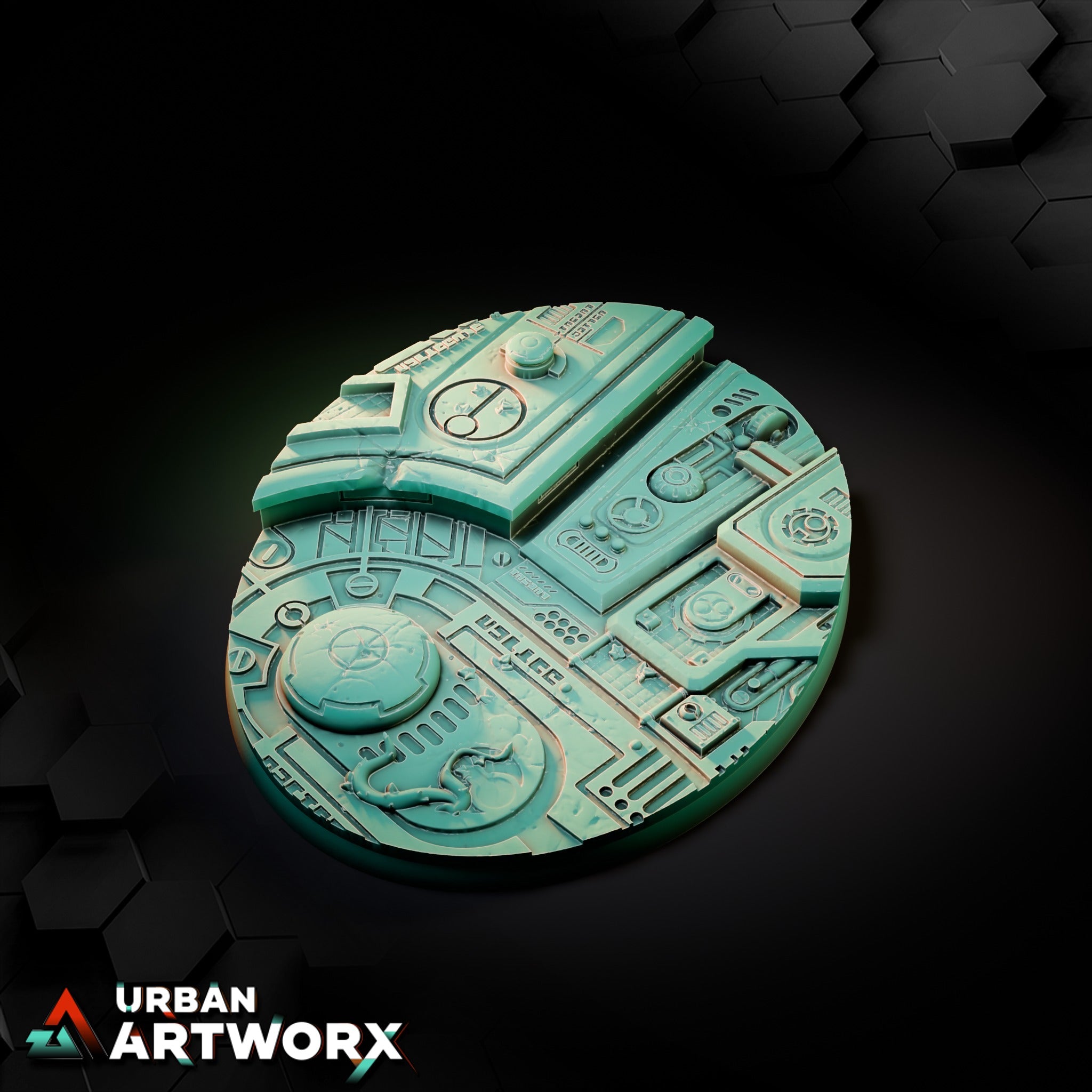 Xeno City Abandoned Bases – Oval 120x92mm