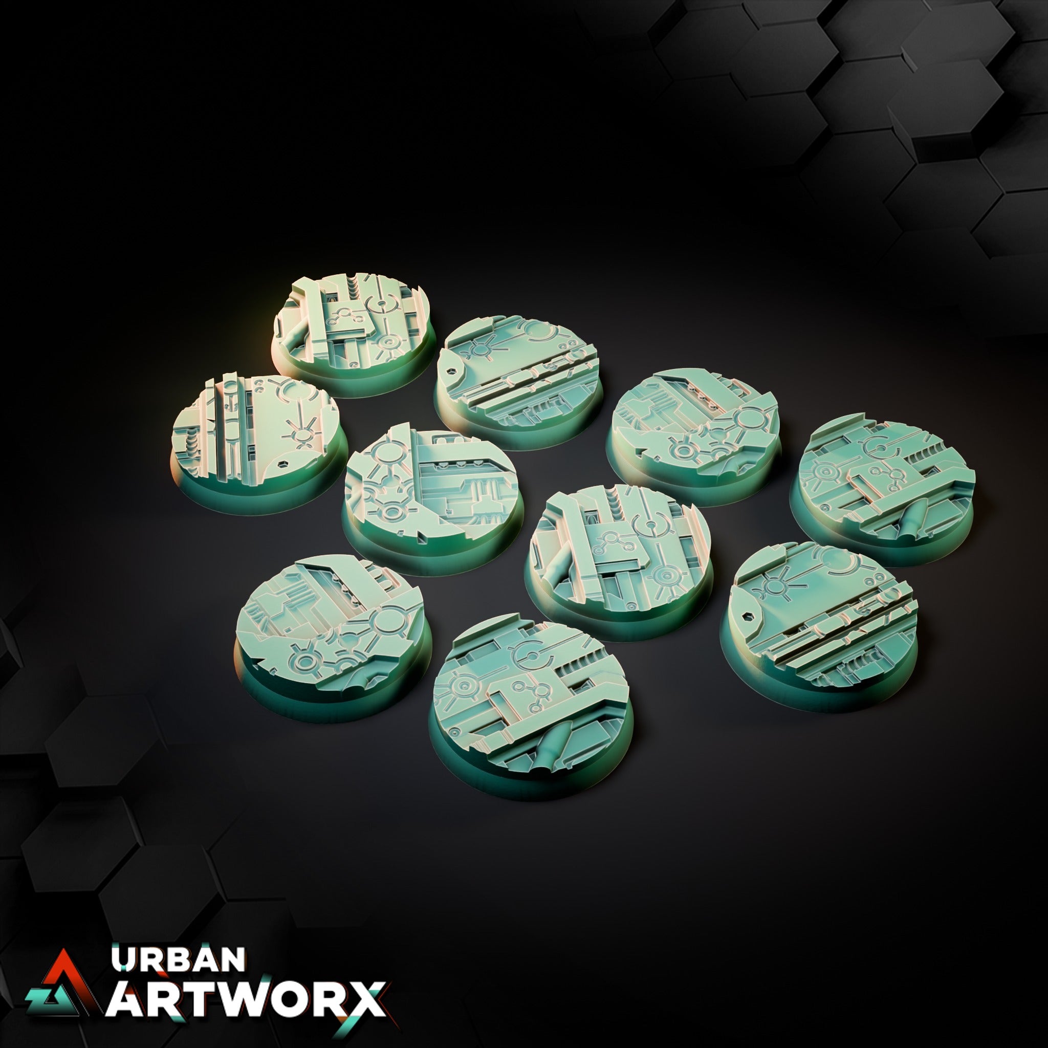 Xeno Technology Bases – Round 28mm (10)