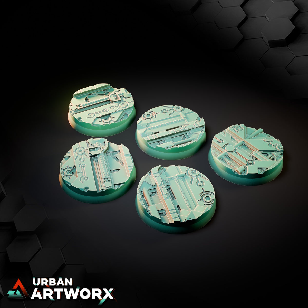 Xeno Technology Bases – Round 40mm (5)