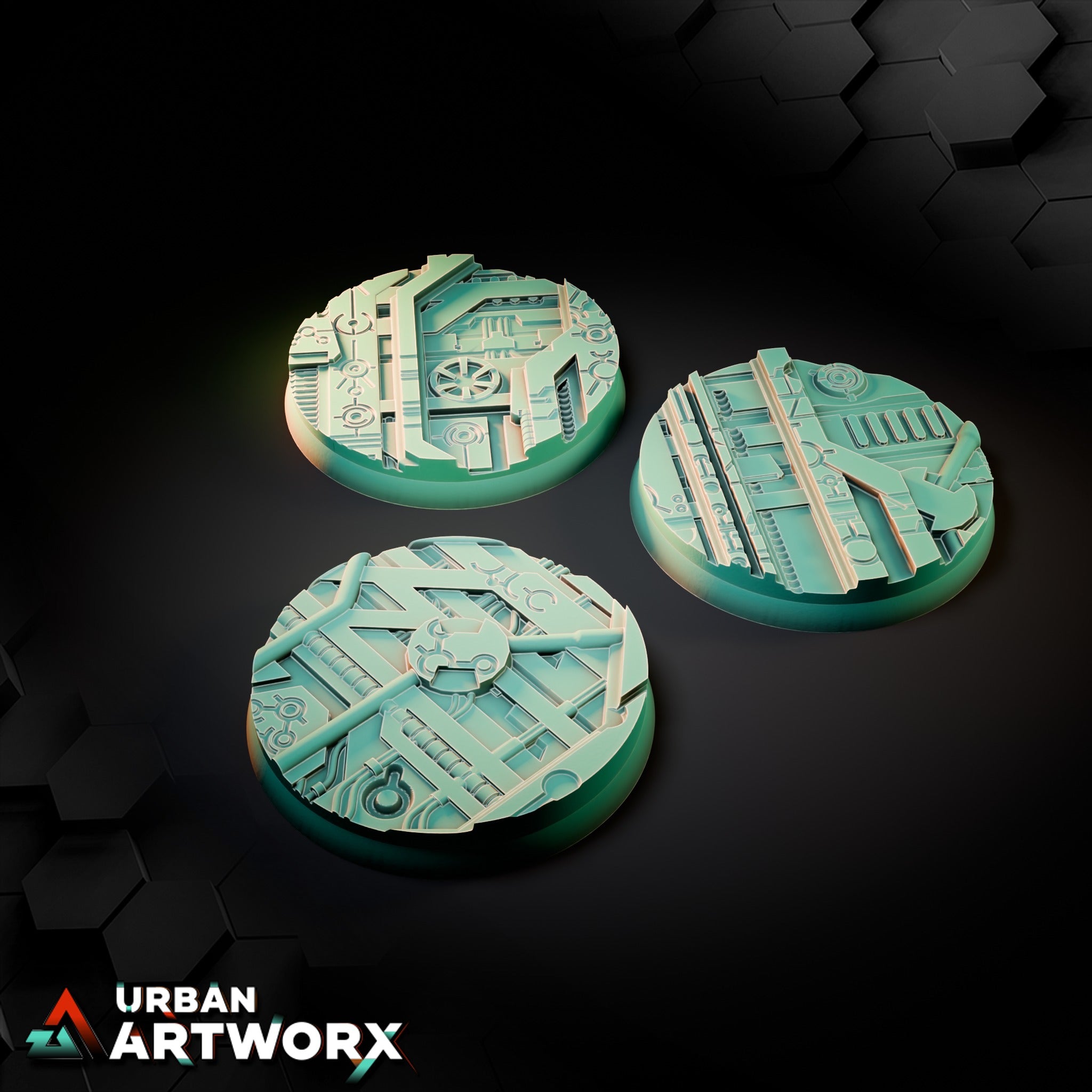 Xeno Technology Bases – Round 50mm (3)