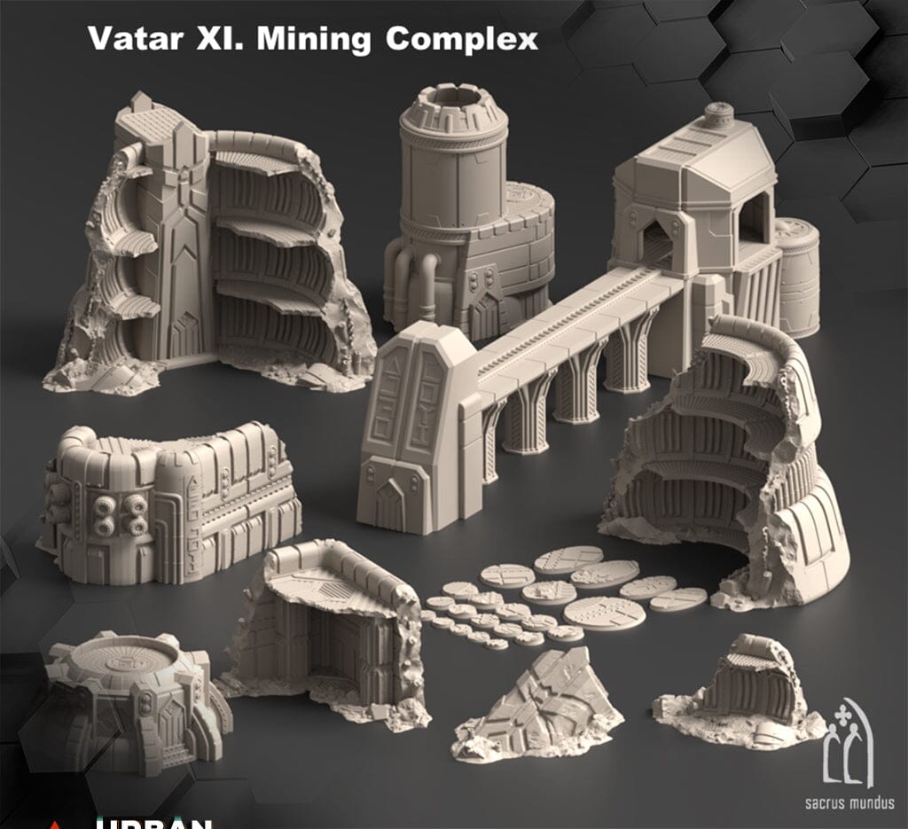 Tabletop Gelände - Sacrusmundus - Vatar XI Mining Complex Sacrusmundus Complete Set 